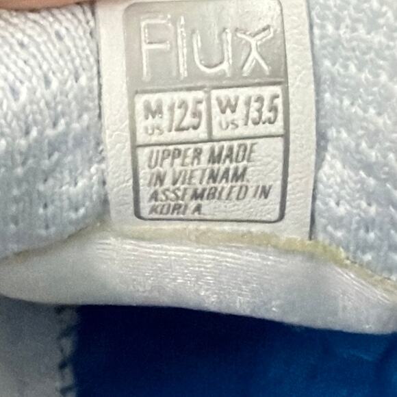 Flux Adapt Trainer Shoes Mens 12.5 White Knit Sneakers - Picture 5 of 11